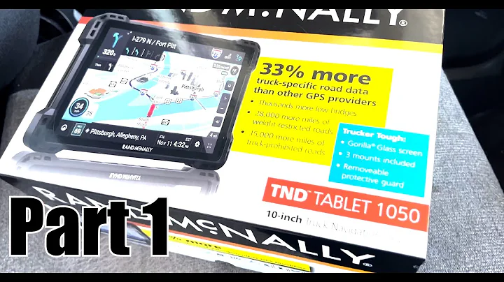 Trucker Rand Mcnally TND Tablet 1050 GPS - First Youtube Unboxing Part 1