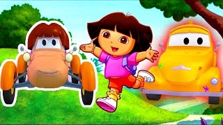 Tom The Tow Trucks Paint Shop Katie Is Dora The Explorer Truck And Car Cartoons For Kids