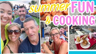 SUMMER FUN WITH FAMILY AND THE EASIEST CROWD PLEASING RECIPE | DAY AT THE BEACH AND COOKING