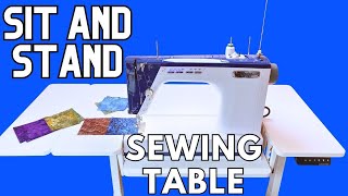 Sit And Standing Sewing Table - Height Adjustable Small Standing Desk