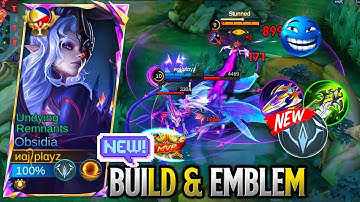 17 KILLS!! NEW OBSIDIA BUILD AND EMBLEM 2025!! -100% BEST BUILD OBSIDIA - MLBB