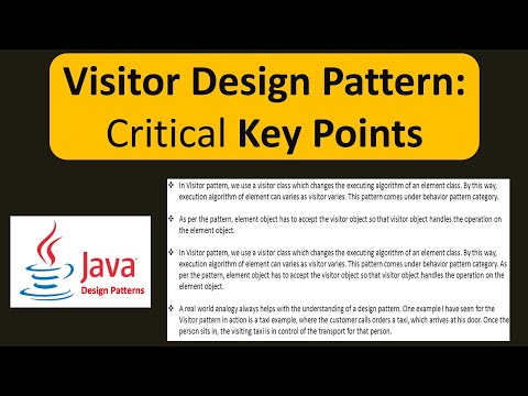 Visitor Design Pattern: