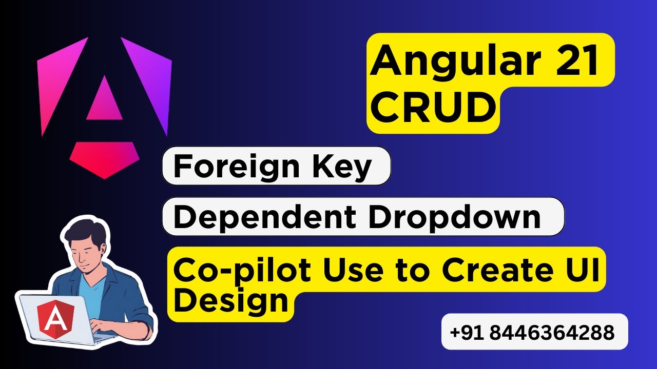 Angular 21 CRUD | How to Create Dependent Dropdown in Angular | Co ...