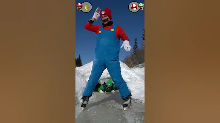 Mario Kart In Real Life (Ice Skating)
