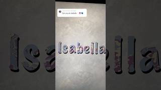 name series | isabella✨🔮📘| #shorts #procreate #digitalart #shortsviral #satisfying #art