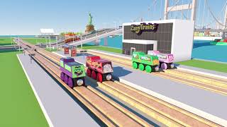 Zany Trains – Sugar Rush Susie – Series 1 – Wooden Train and Cargo