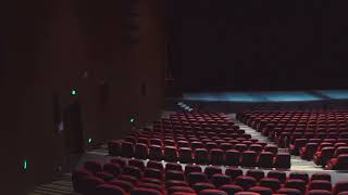 Empty cinema seats stock video