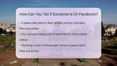 How Can You Tell If Someone Is On Facebook? - Everyday-Networking