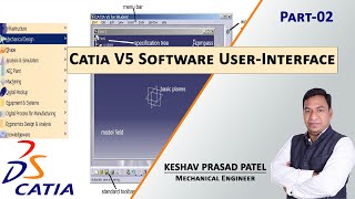 CATIA Software User-Interface Hindi Tutorial | Catia Basics Hindi Tutorials | By-Keshav Prasad Patel