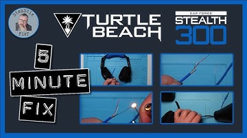 Turtle Beach Headset | 5 MINUTE FIX | Cable CHEWED by kitten!