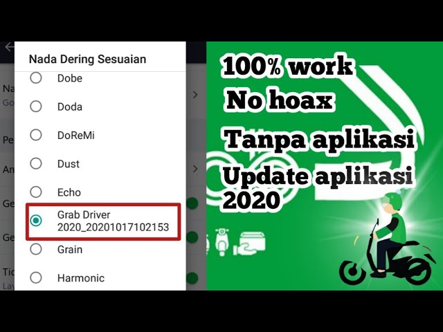 Tutorial mengubah nada dering grab driver tanpa aplikasi class=