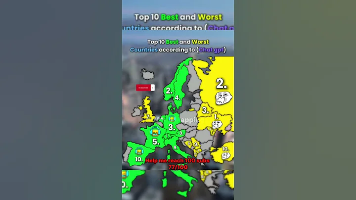 Top 10 best and worst countries according to Chatgpt #europe #mapper #mapchart #history