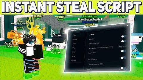 Steal a Brainrot SCRIPT Hack Gui - INSTANT Steal , Auto Fish, Desync , Anti Hit + NO KICK! *NO KEY*
