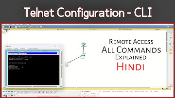 Telnet Configuration in Cisco pkt Tracer in Hindi | Full Commands #networking #ccna #cisco