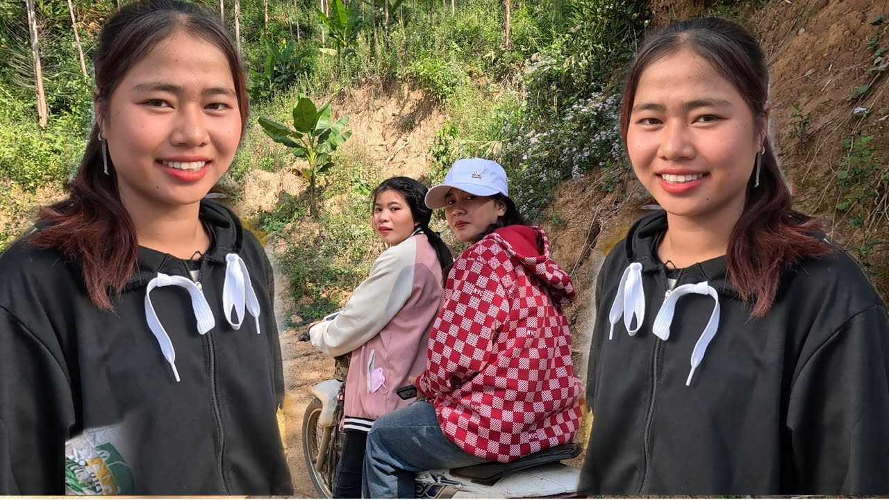 พาสาวลาว ในเขตชนบท เข้าเมือง ซื้อเสื้อผ้า เครื่องสำอาง