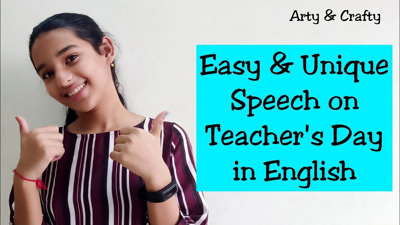 teachers day speech in english writing