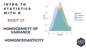 17 - Homogeneity of Variance in R (Homoscedasticity): Levene and Bartlett Tests