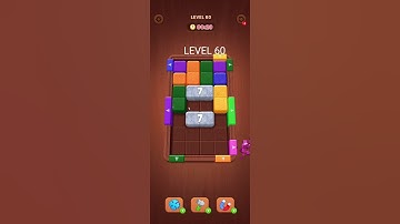 Wood Away, Block Jam Level 60.  Wood Away, Block Puzzle