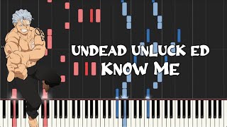 Undead Unluck Ed - Know Me by Kairi Yagi (Piano Tutorial & Sheet Music)