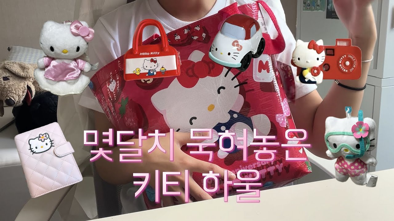 키티에 미쳐버린 키친자의 몇달치 키티 굿즈 하울