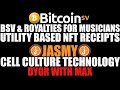 BSV UTILITY BASED NFT RECEIPTS FOR MUSICIANS + JASMY & CELL CULTURE TECH #BSV #JASMY