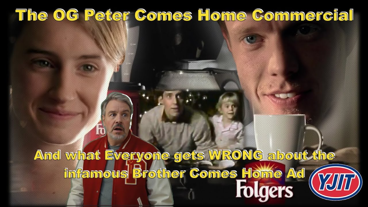 Peter Comes Home Folgers Commercial 1985 and the Infamous Version from 2009 Breakdown and Commentary