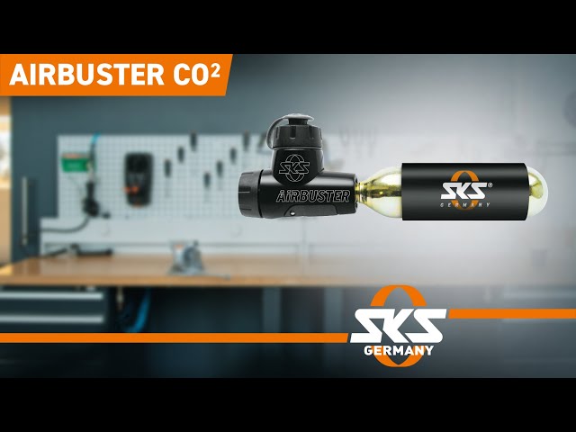 Pompa CO2 SKS Airbuster Per Bici - Con Cartuccia 16g E Supporto - Foto 12