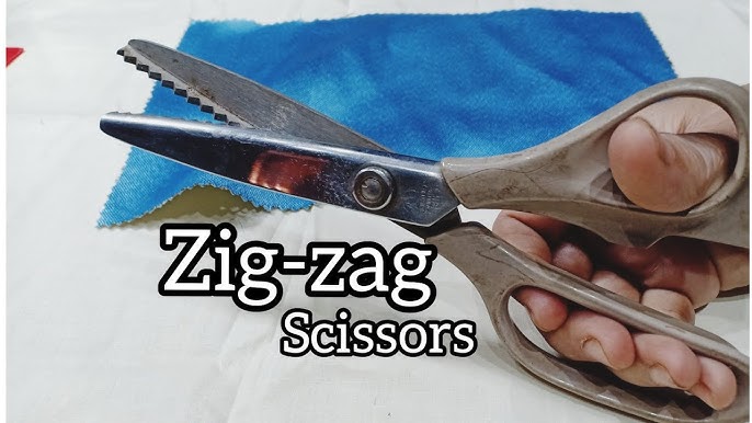 Sewing tools: How to use Zig-zag scissors to finish edge of fabric