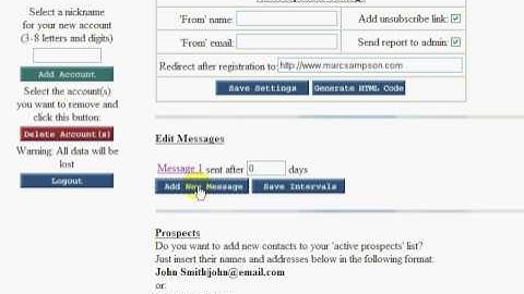 Autoresponder unlmited tutorial part 2
