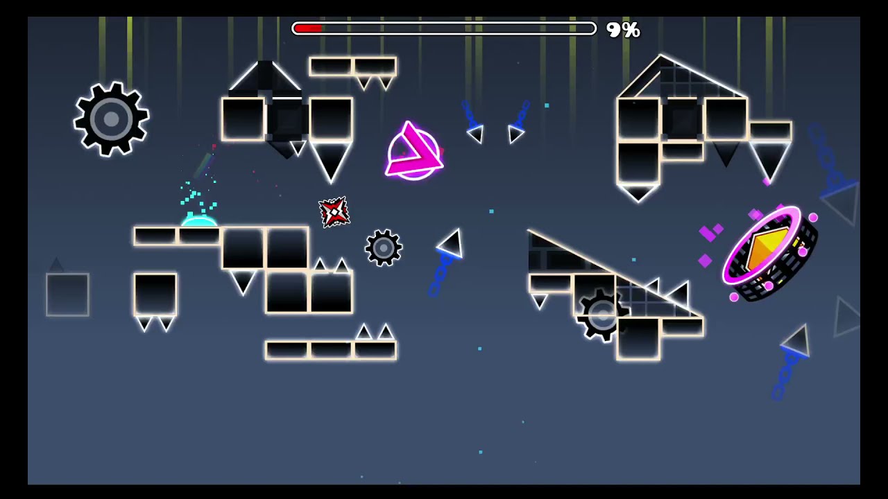 Steel terror(By Acidnotation) Mini layout #1 | Geometry Dash