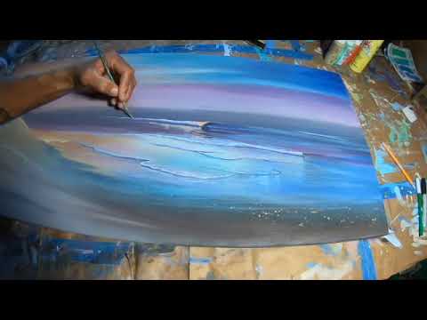 Painting (Sunset Ocean Scene) Z. Lobisch Art