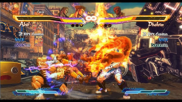 SF VS TEKKEN AI TOURNAMENT SEMI FINAL ( GUILE & ABEL vs  SAGAT & DHALSIM )