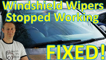 Windscreen / Windshield Wipers Stopped Working  - HOW to FIX!
