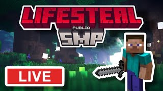 Cracked Minecraft Lifesteal SMP LIVE (Bedrock + Java) Join!