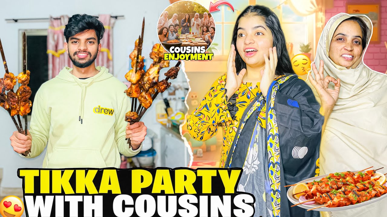Cousins k Sath BBQ Party Ki Bohot Maza Aya😍| Rabia Ki Chalakiyan😂| Rida ...