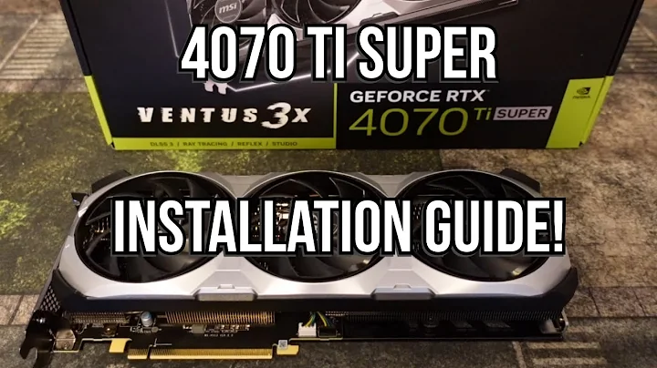 Hướng dẫn cài đặt GPU 4070 TI Super thành công!