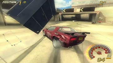 Flatout 2 Challange 12, Win race with daytana enemy is Flatmobile + 10xDamage (Hardest Enemy)