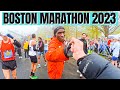 Boston marathon 2023 i met kipchoge and smashed my pb