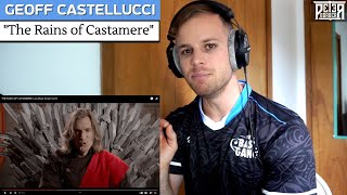 Bass Singer FIRST-TIME REACTION & ANALYSIS - Geoff Castellucci | The Rains of Castamere