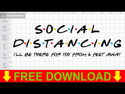Social Distancing Svg Free Cutting Files for Silhouette Free Download
