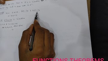 FUNCTIONS MATHEMATICS 1A THEOREM 5