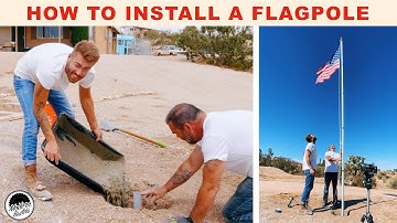 How To Install a Flagpole THE RIGHT WAY | Modern Builds