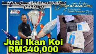 Mula dengan Koi Gred Longkang kini Koi Gred AAA, nama harum di luar negara