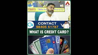 WHAT IS CREDIT CARD #CreditCardMistake #CreditCard #CfpEzhilMuruganInterview