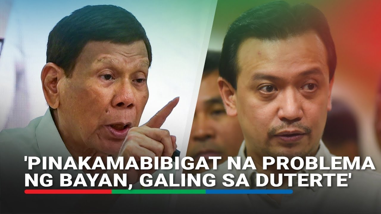 ICYMI: Trillanes asserts serious problems in PH stemmed from Dutertes | ABS-CBN News