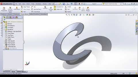 SolidWorks Tutorial Part#05 Sheet Metal Lesson#17 Helix and Spiral