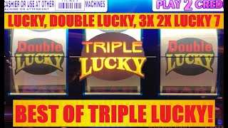 BIG WINS! Nothing but wins on Triple Lucky 7's, Triple Double lucky 7's, and Double Lucky 7's slots!