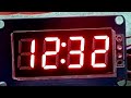 How to make digital clock using tm1637 IC driven 7 segment display