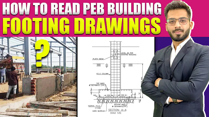 How To Read PEB Building Footing Drawings | How To Read Steel Structure Drawing | By CivilGuruji