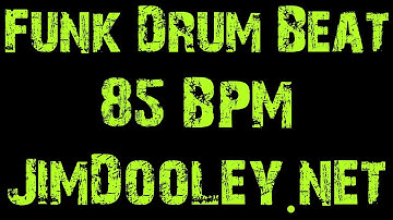 Backing Track - Funk Drum Beat 85 BPM - JimDooley net
